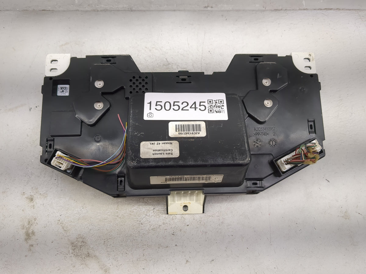 2015 Nissan Altima Instrument Cluster Speedometer Gauges P/N:24810 9HP0A A2C91342700 Miles:104K Fits OEM Used Auto Parts - O
