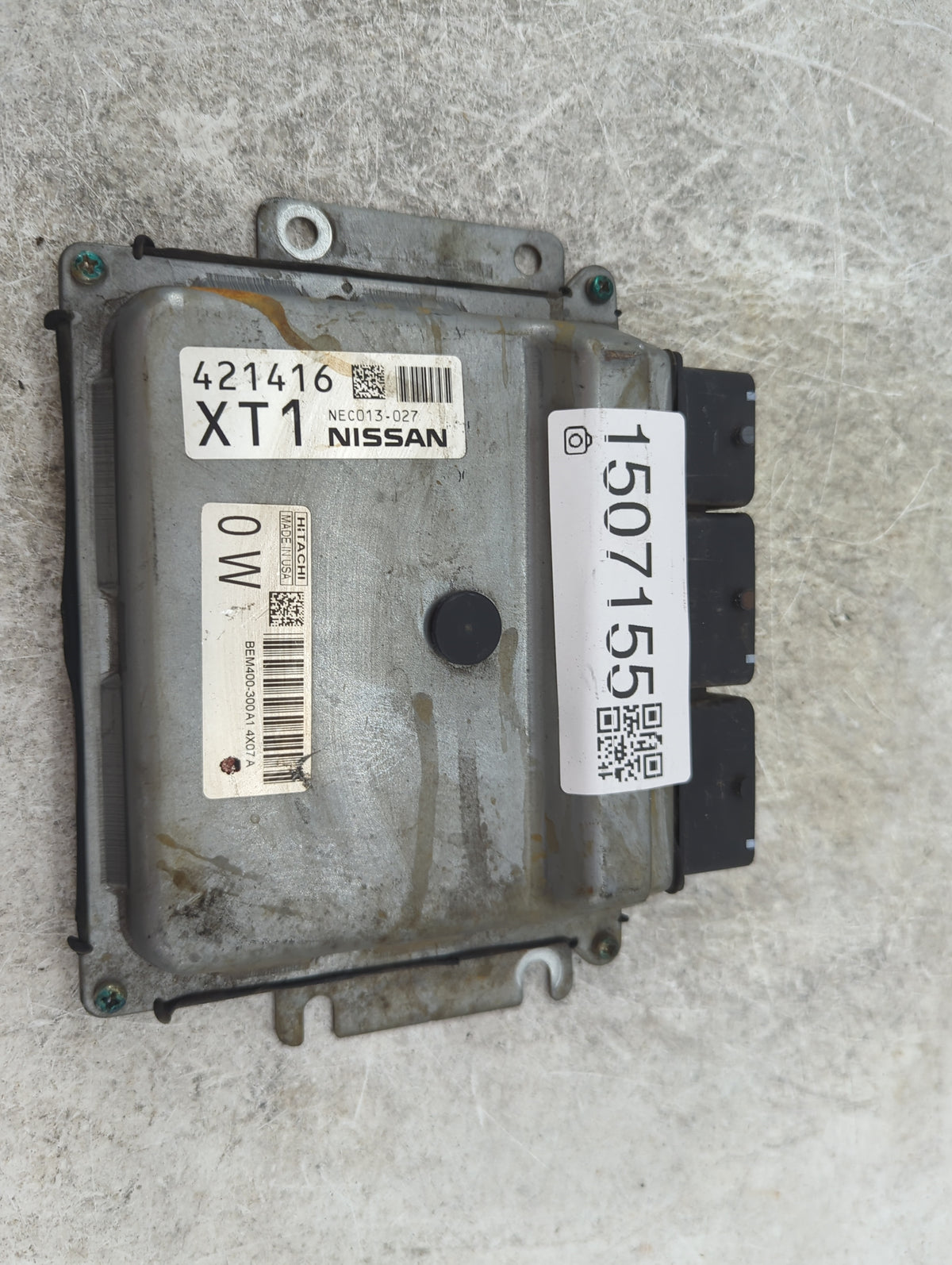 2015 Nissan Altima PCM Engine Control Computer ECU ECM PCU OEM P/N:NEC013-027 BEM400-300A1 Fits Fits 2013 2014 OEM Used Auto