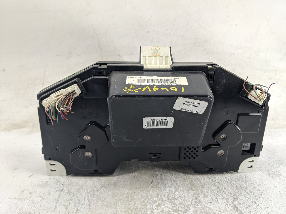 2015 Nissan Altima Instrument Cluster Speedometer Gauges P/N:24810 9HP0A A2C91342700 Miles:158K Fits OEM Used Auto Parts - O