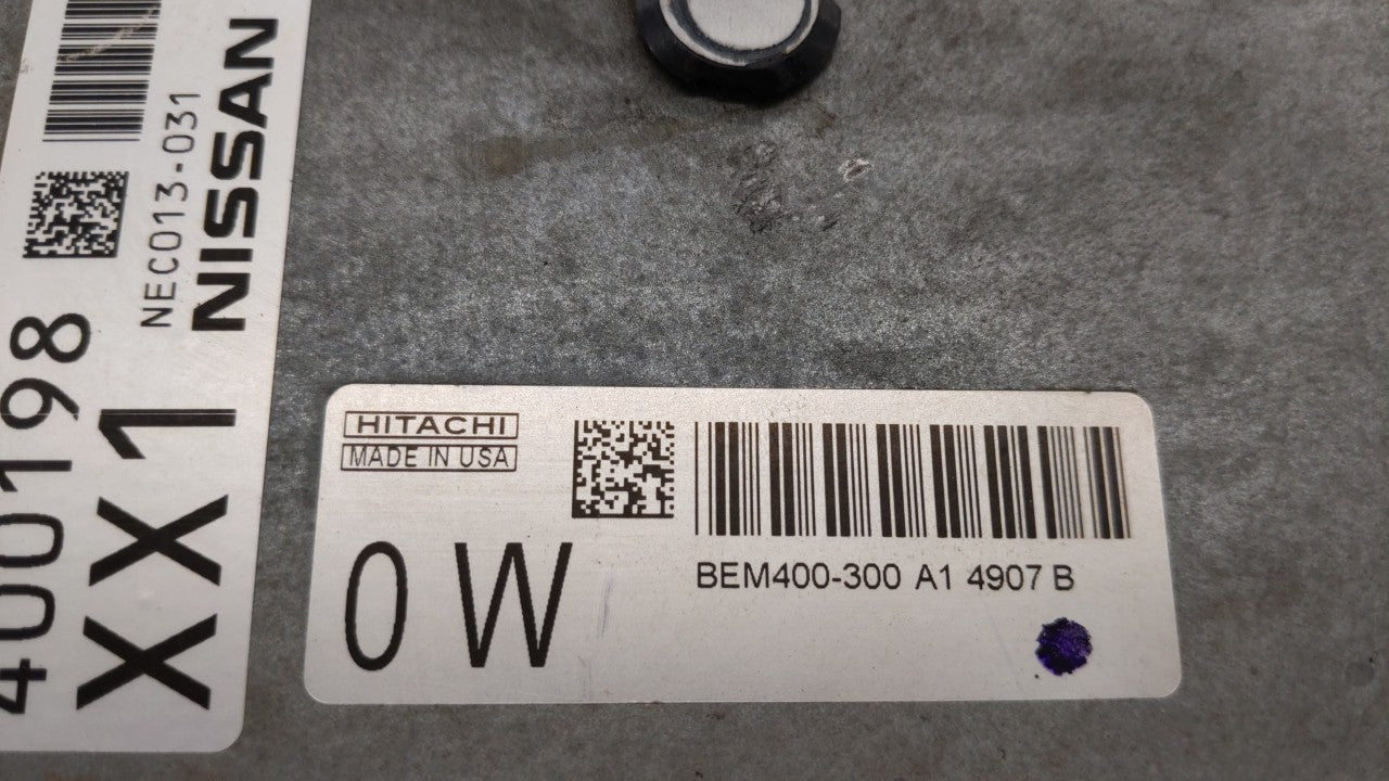 2015 Nissan Altima PCM Engine Control Computer ECU ECM PCU OEM P/N:BEM404-300 A1 NEC001-666, NEC013-028 Fits Fits 2013 2014 