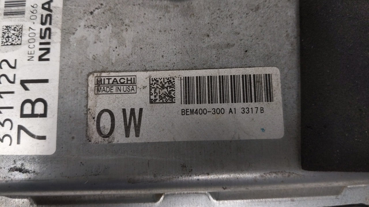 2015 Nissan Altima PCM Engine Control Computer ECU ECM PCU OEM P/N:BEM404-300 A1 NEC001-666, NEC013-028 Fits Fits 2013 2014 