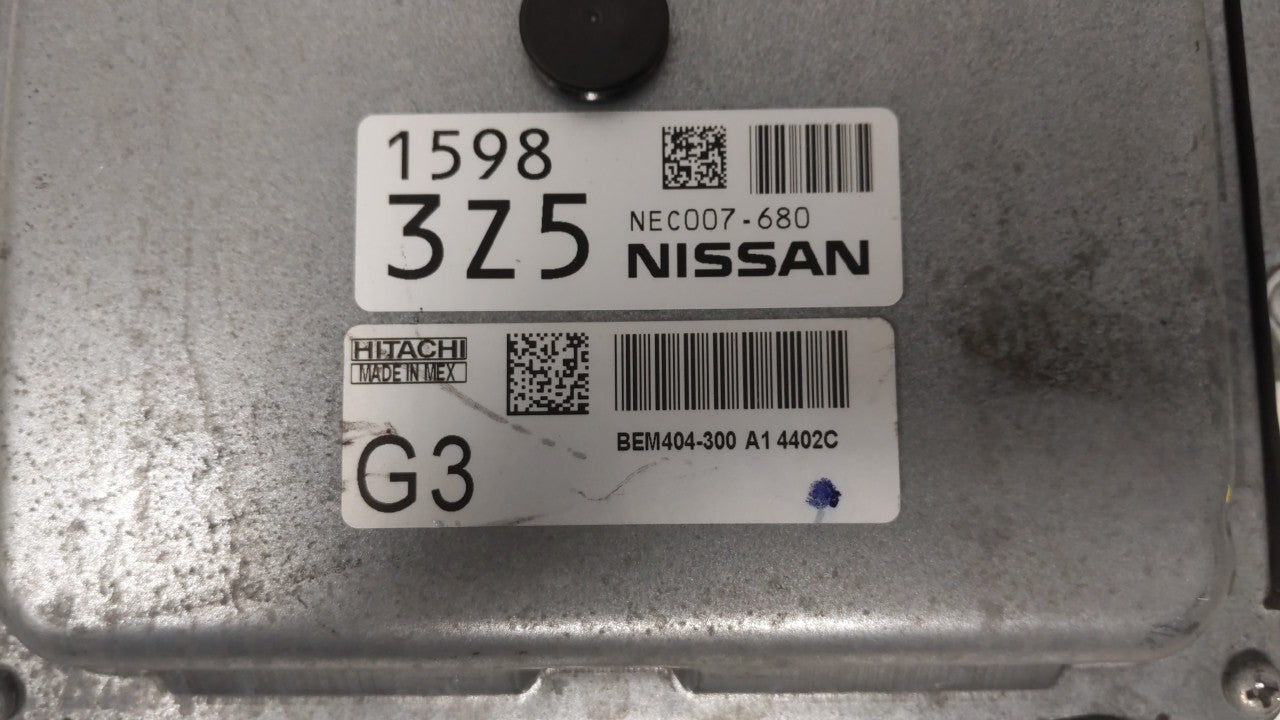 2015 Nissan Altima PCM Engine Control Computer ECU ECM PCU OEM P/N:BEM404-300 A1 NEC001-666, NEC013-028 Fits Fits 2013 2014 