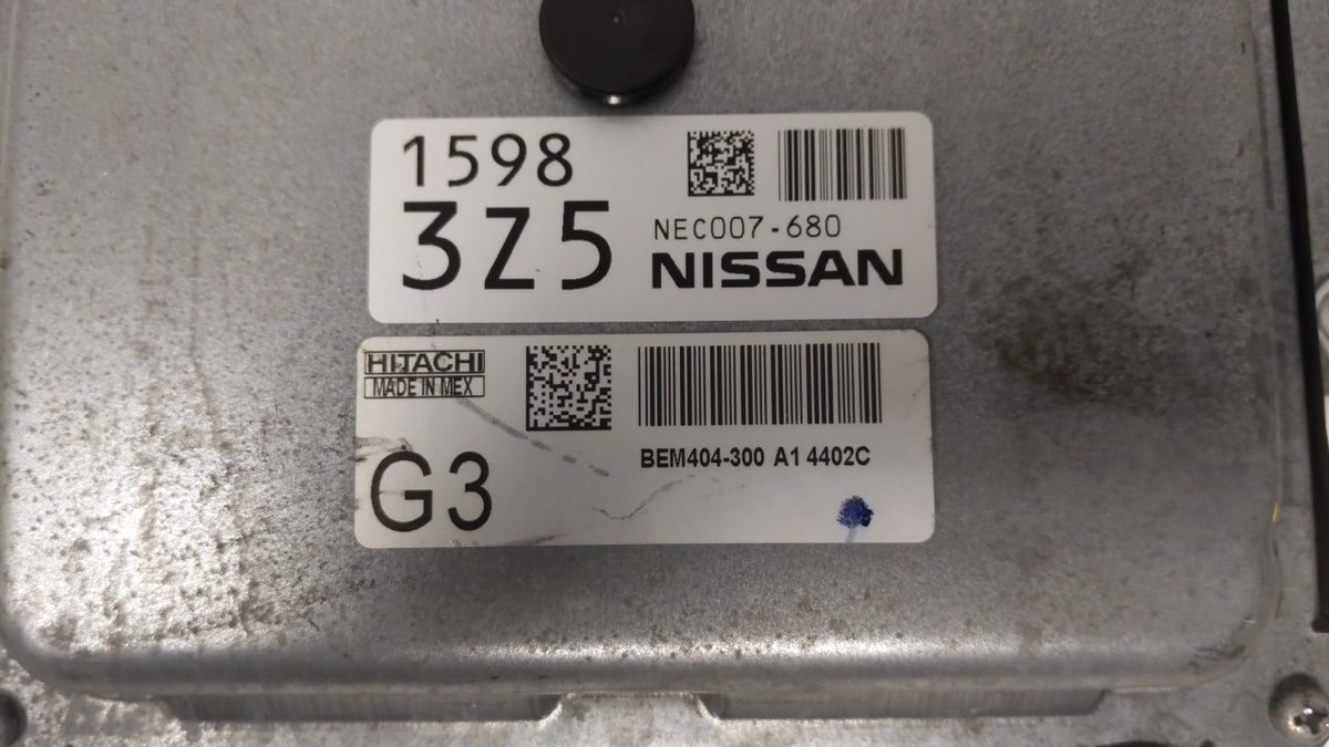 2015 Nissan Altima PCM Engine Control Computer ECU ECM PCU OEM P/N:BEM404-300 A1 NEC001-666, NEC013-028, NEC009-638 Fits 201