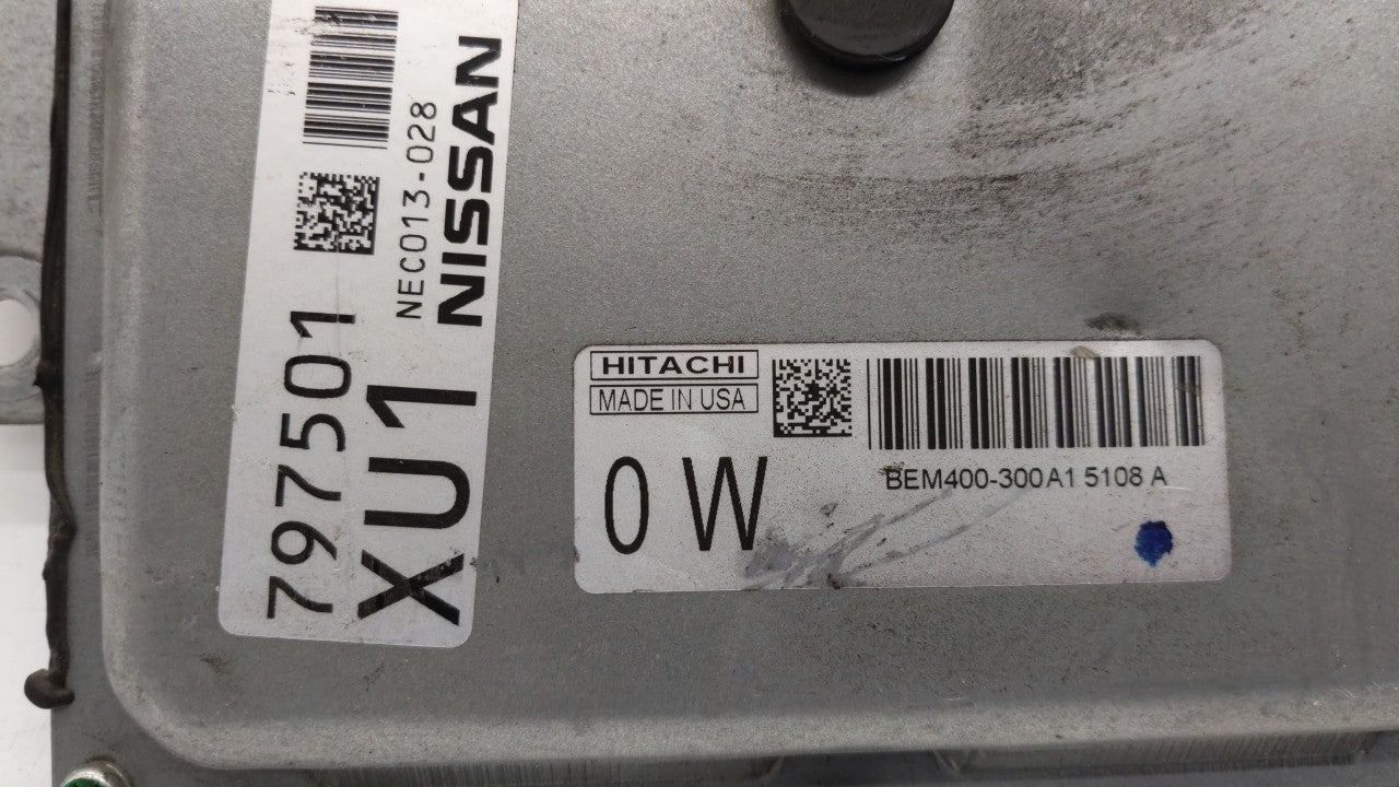 2015 Nissan Altima PCM Engine Control Computer ECU ECM PCU OEM P/N:BEM404-300 A1 NEC001-666, NEC013-028 Fits Fits 2013 2014 