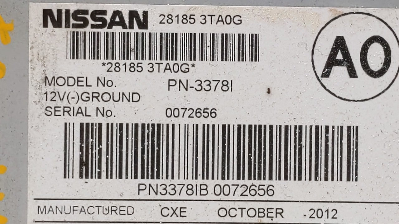 2013-2015 Nissan Altima Am Fm Cd Player Radio Receiver - Oemusedautoparts1.com
