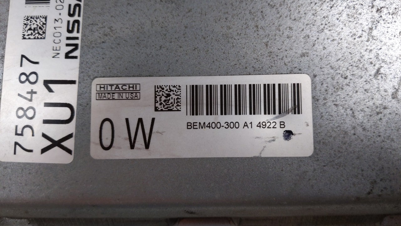 2015 Nissan Altima PCM Engine Control Computer ECU ECM PCU OEM P/N:BEM404-300 A1 NEC001-666, NEC013-028 Fits Fits 2013 2014 