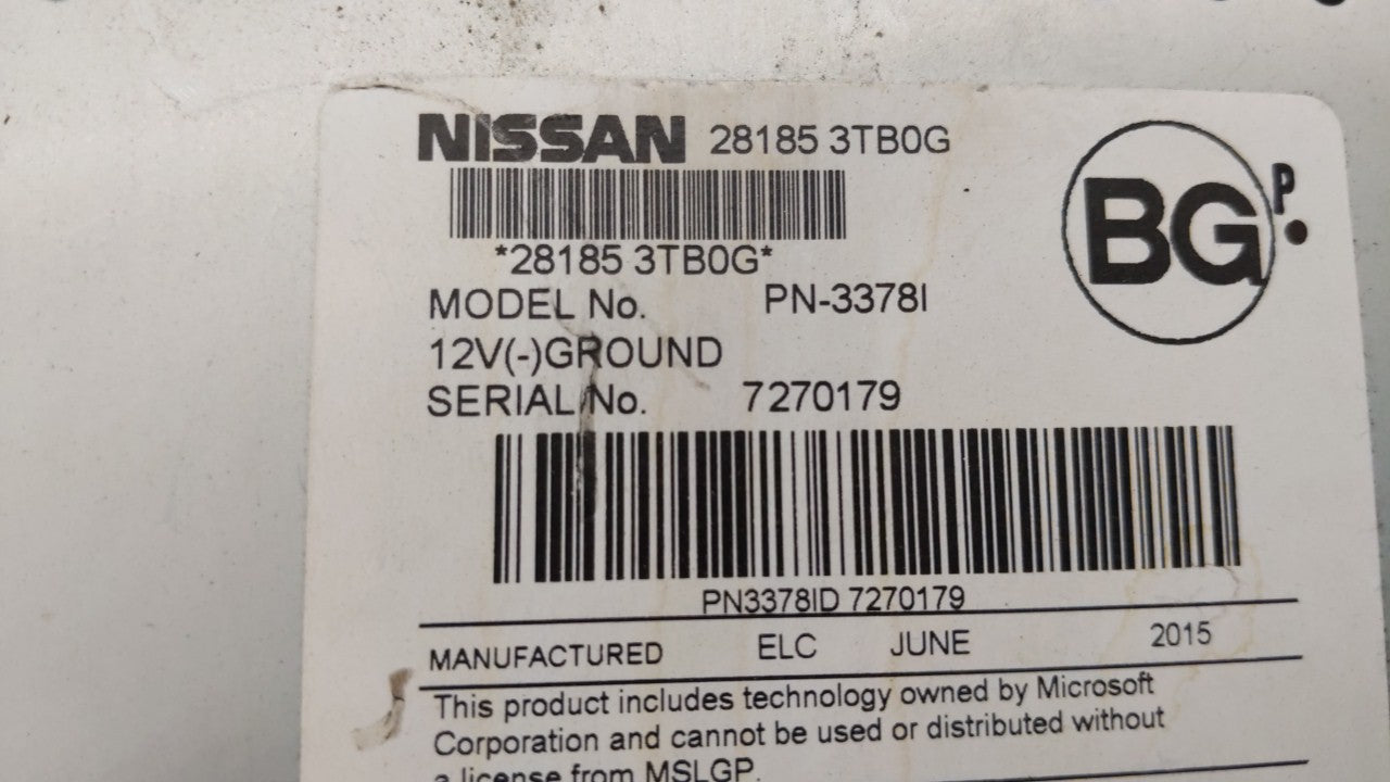 2013-2015 Nissan Altima Am Fm Cd Player Radio Receiver - Oemusedautoparts1.com