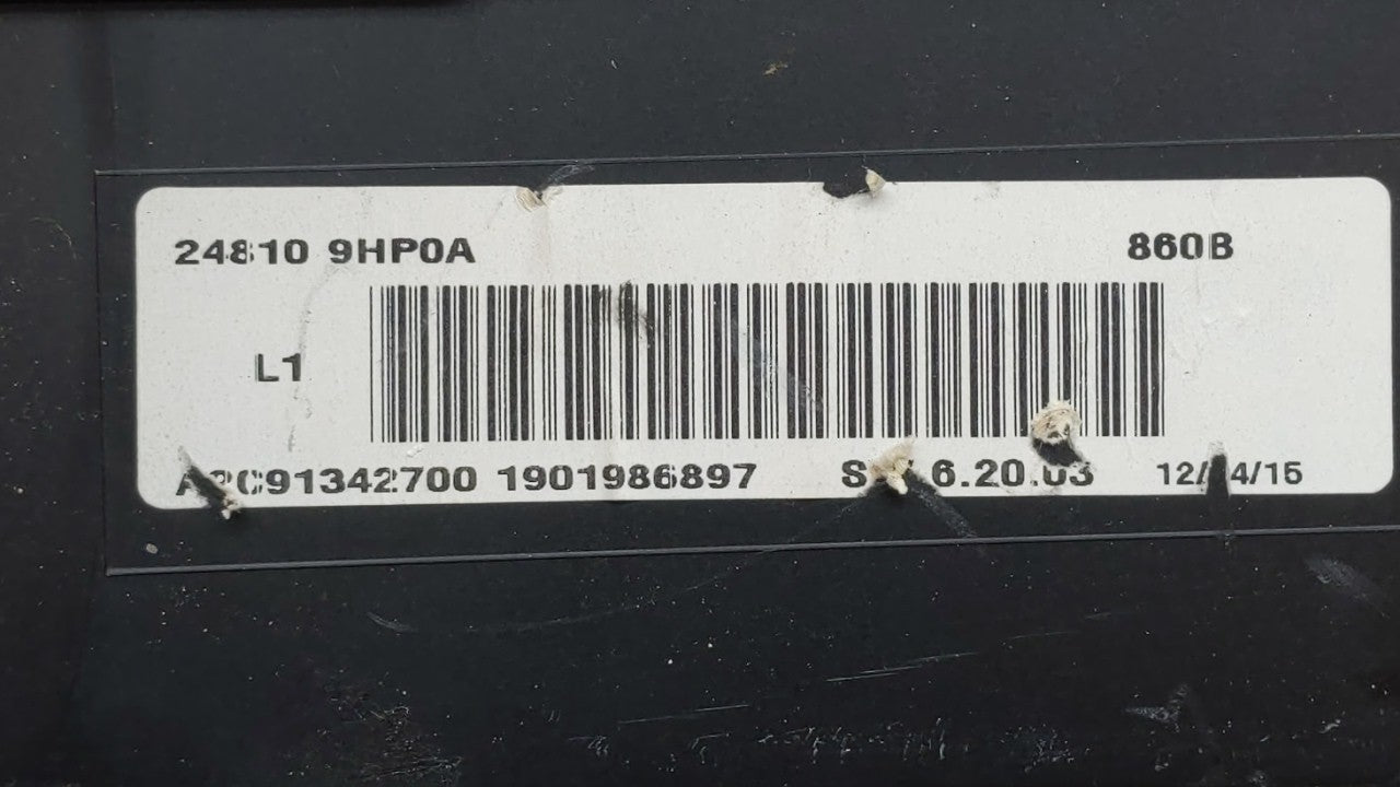 2015 Nissan Altima Instrument Cluster Speedometer Gauges P/N:24810 9HP0A B4 24810 9HP0A Fits OEM Used Auto Parts - Oemusedau