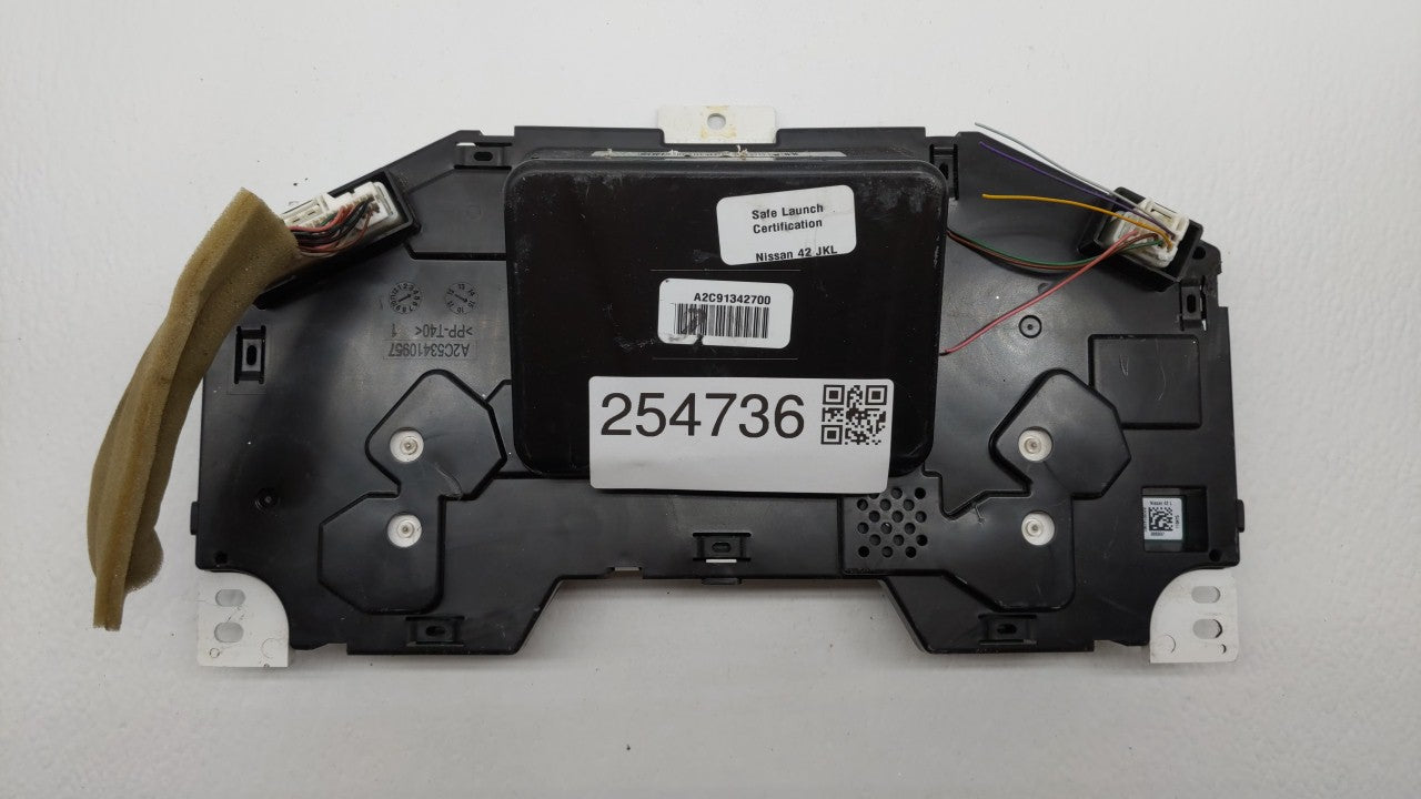 2015 Nissan Altima Instrument Cluster Speedometer Gauges P/N:24810 9HP0A B4 24810 9HP0A Fits OEM Used Auto Parts - Oemusedau