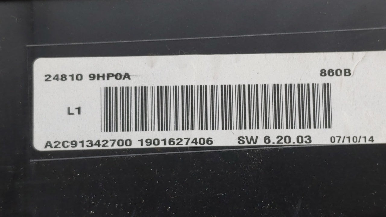 2015 Nissan Altima Instrument Cluster Speedometer Gauges P/N:24810 9HP0A B4 24810 9HP0A Fits OEM Used Auto Parts - Oemusedau