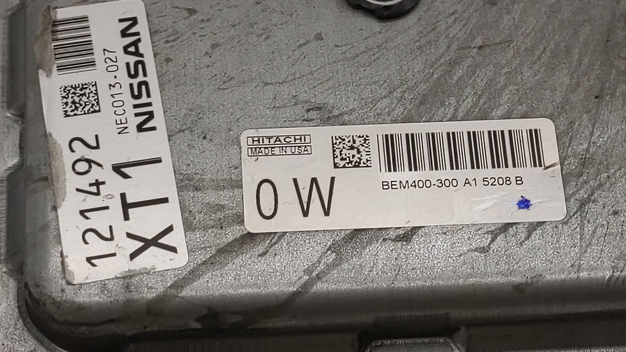 2015 Nissan Altima PCM Engine Control Computer ECU ECM PCU OEM P/N:BEM404-300 A1 NEC001-666, NEC013-028 Fits Fits 2013 2014 