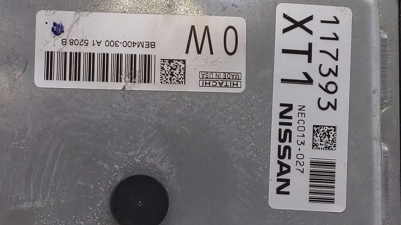 2015 Nissan Altima PCM Engine Control Computer ECU ECM PCU OEM P/N:BEM404-300 A1 NEC001-666, NEC013-028 Fits Fits 2013 2014 