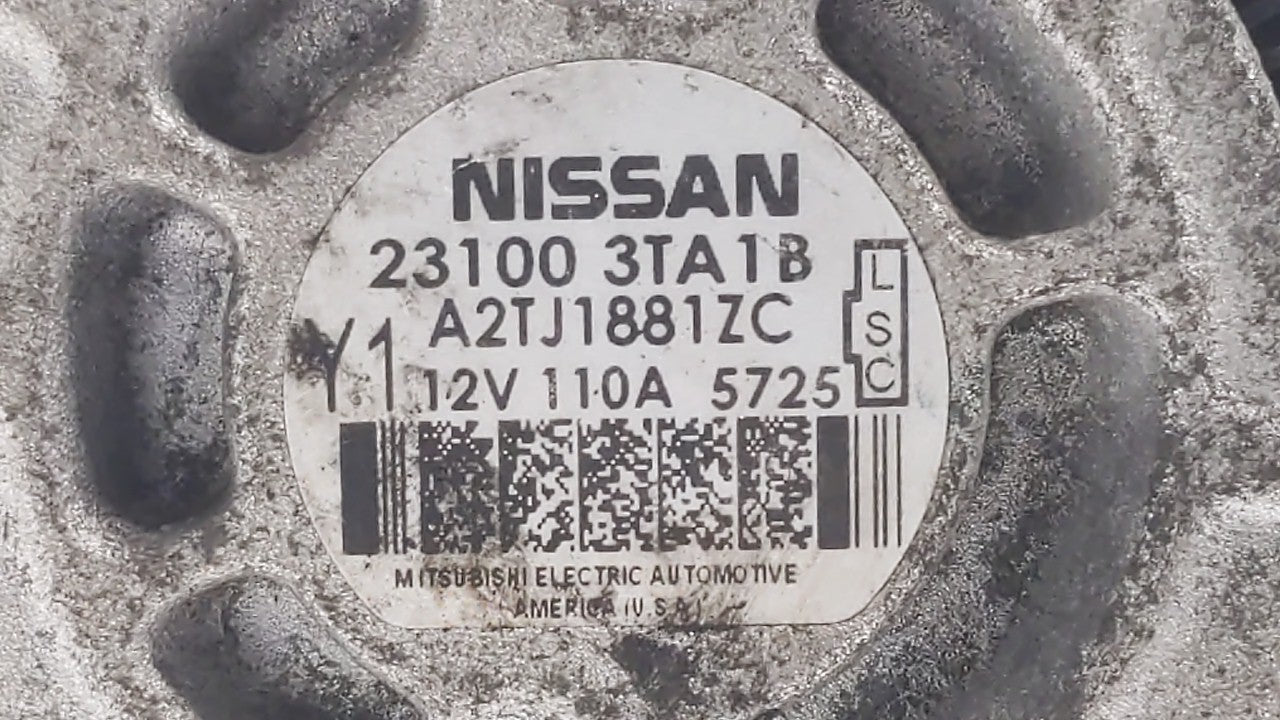 2013-2017 Nissan Altima Alternator Replacement Generator Charging Assembly Engine OEM P/N:23100 3TA1A 23100 3TA1B Fits OEM U