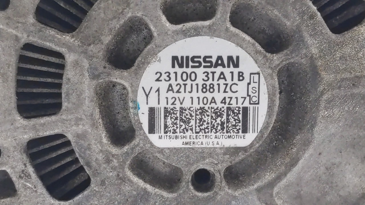 2013-2017 Nissan Altima Alternator Replacement Generator Charging Assembly Engine OEM P/N:23100 3TA1A 23100 3TA1B Fits OEM U