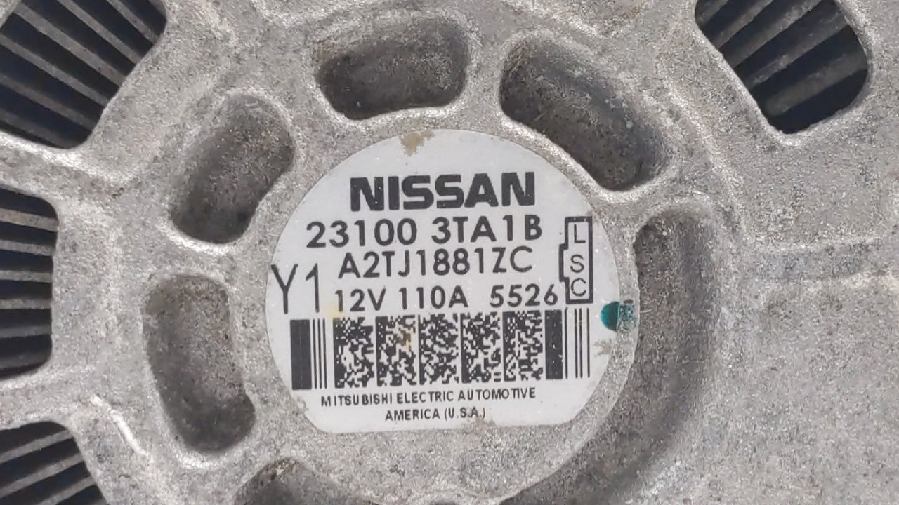 2013-2017 Nissan Altima Alternator Replacement Generator Charging Assembly Engine OEM P/N:23100 3TA1A 23100 3TA1B Fits OEM U