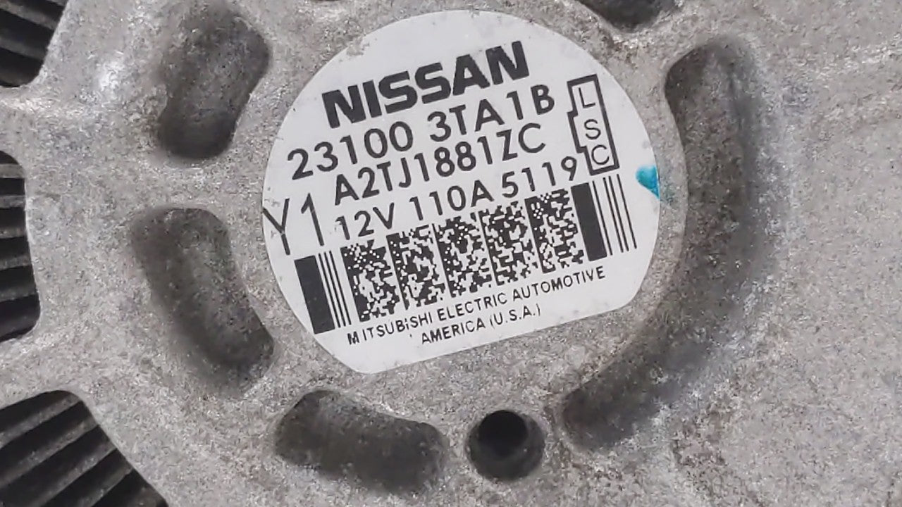 2013-2017 Nissan Altima Alternator Replacement Generator Charging Assembly Engine OEM P/N:23100 3TA1A 23100 3TA1B Fits OEM U