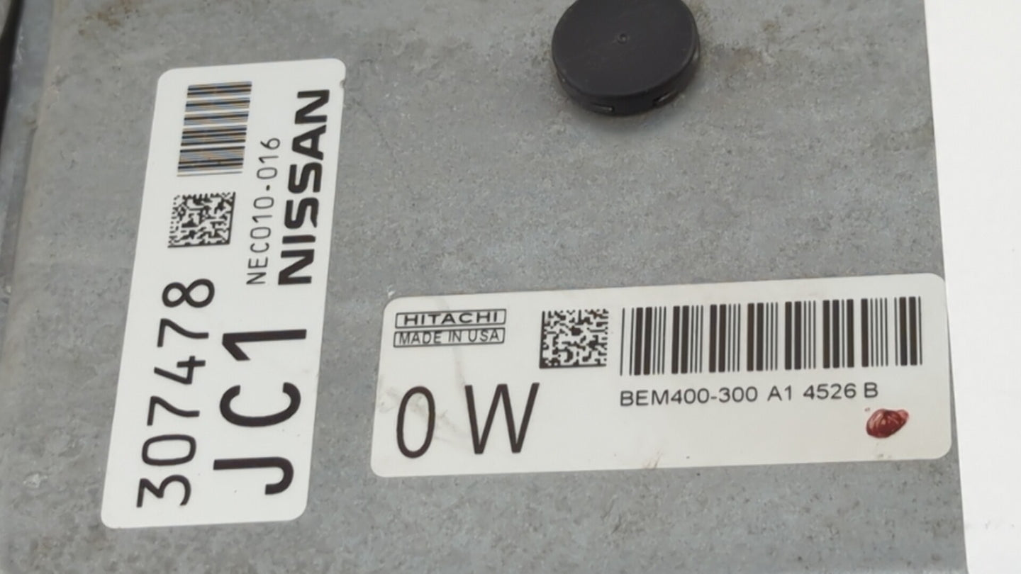 2015 Nissan Altima PCM Engine Control Computer ECU ECM PCU OEM P/N:BEM404-300 A1 NEC001-666, NEC013-028 Fits Fits 2013 2014 