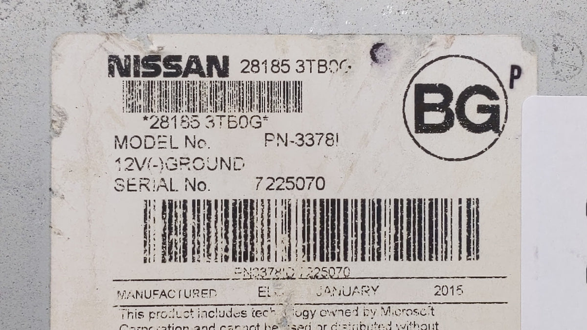 2013-2015 Nissan Altima Am Fm Cd Player Radio Receiver 298192 - Oemusedautoparts1.com