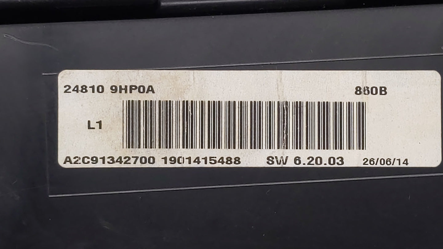 2015 Nissan Altima Instrument Cluster Speedometer Gauges P/N:24810 9HP0A B4 24810 9HP0A Fits OEM Used Auto Parts - Oemusedau