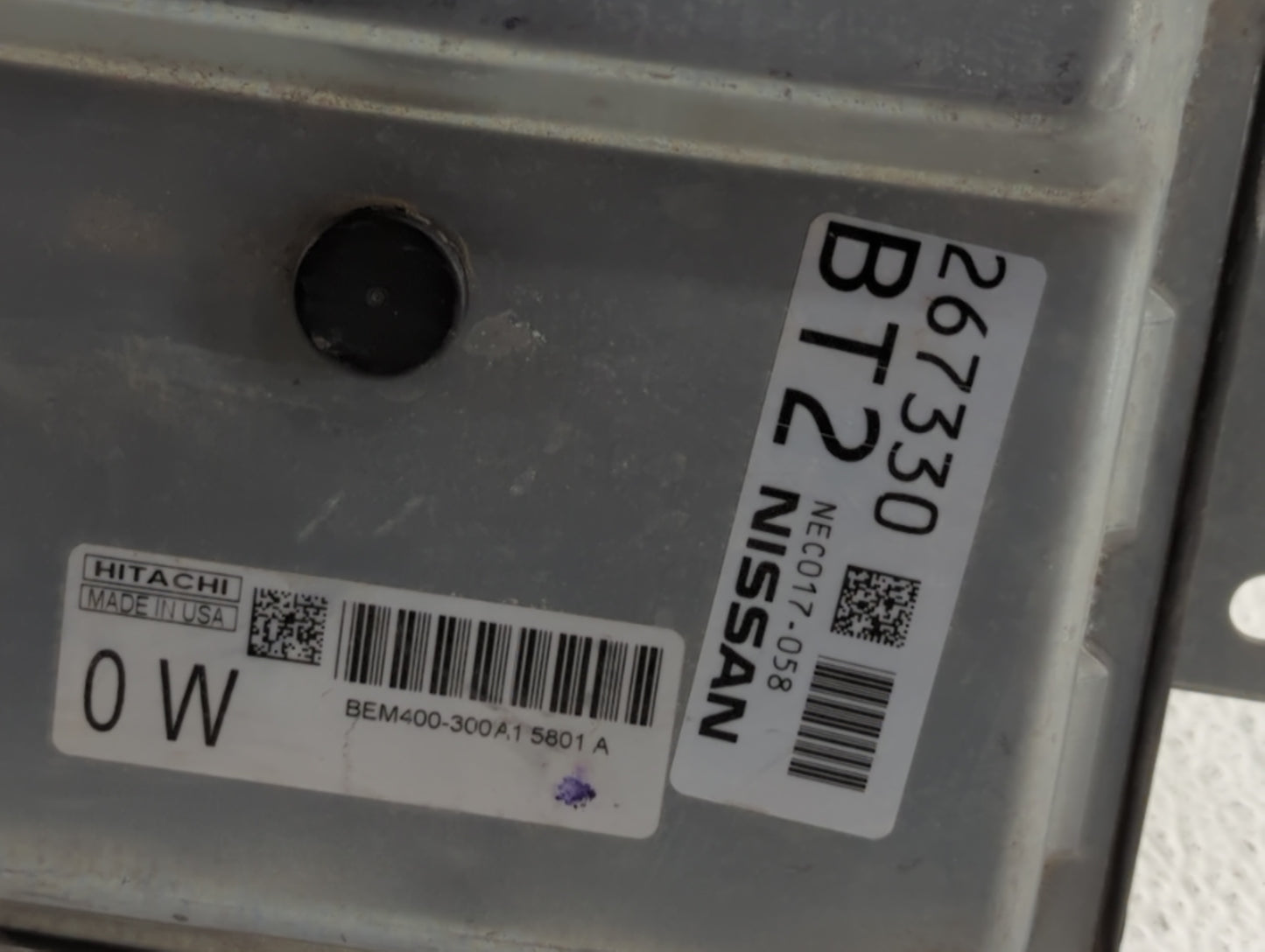 2015 Nissan Altima PCM Engine Control Computer ECU ECM PCU OEM P/N:BEM404-300 A1 NEC001-666, NEC013-028 Fits Fits 2013 2014 
