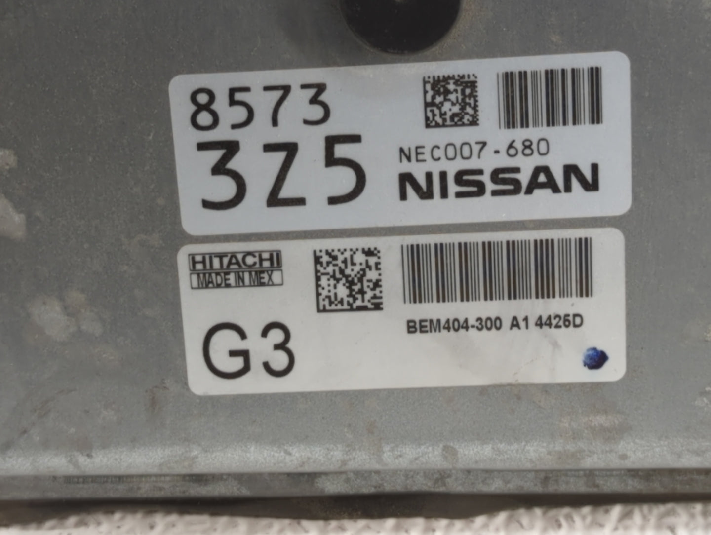 2015 Nissan Altima PCM Engine Control Computer ECU ECM PCU OEM P/N:BEM404-300 A1 NEC001-666, NEC013-028 Fits Fits 2013 2014 