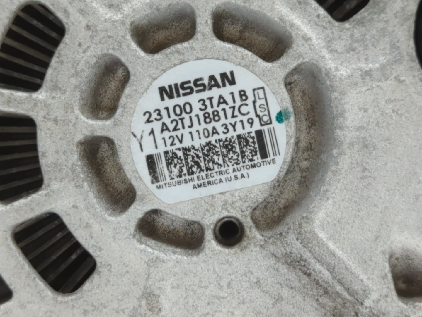 2013-2017 Nissan Altima Alternator Replacement Generator Charging Assembly Engine OEM P/N:23100 3TA1A 23100 3TA1B Fits OEM U