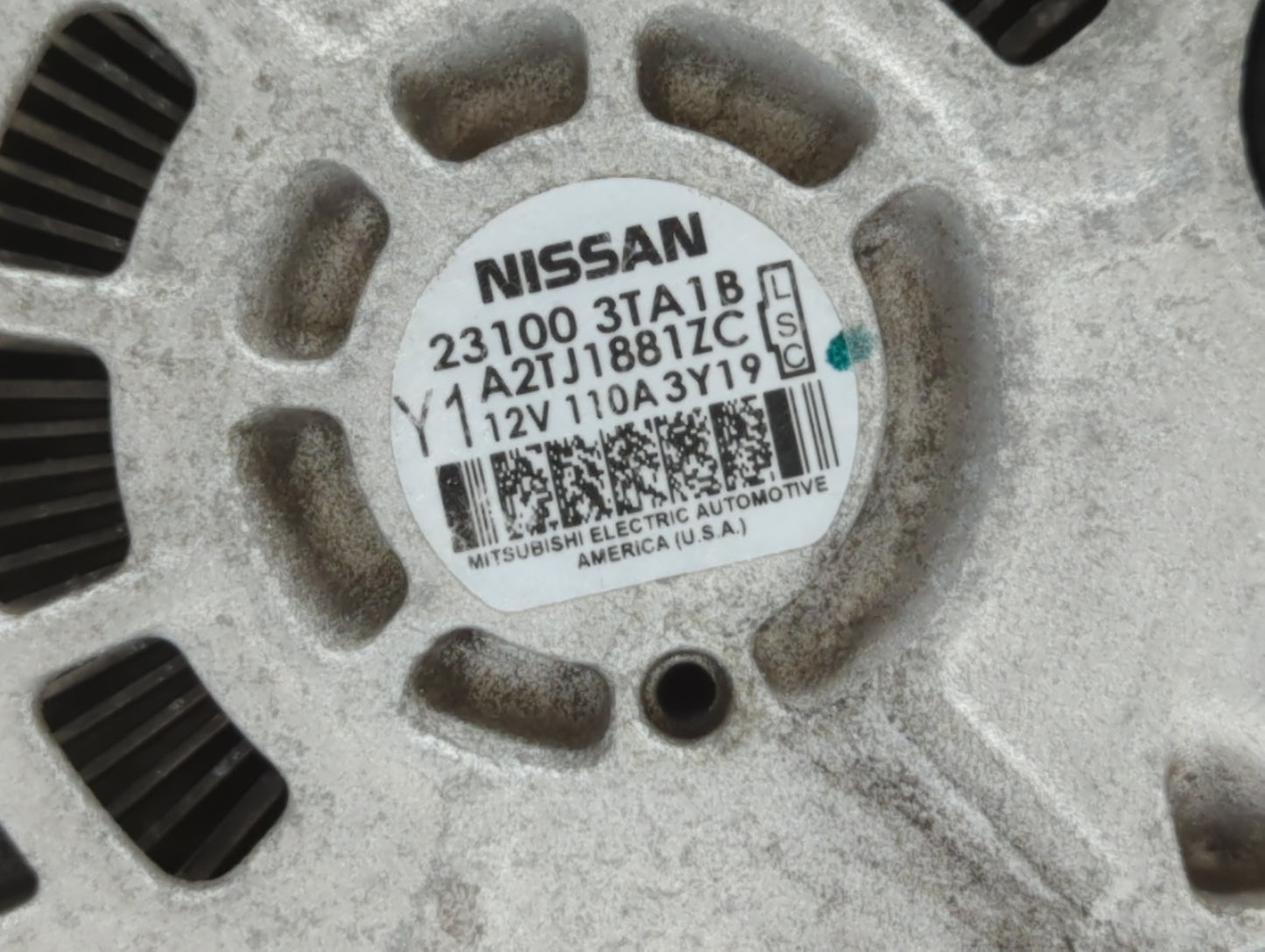 2013-2017 Nissan Altima Alternator Replacement Generator Charging Assembly Engine OEM P/N:23100 3TA1A 23100 3TA1B Fits OEM U