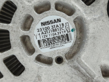 2013-2017 Nissan Altima Alternator Replacement Generator Charging Assembly Engine OEM P/N:23100 3TA1A 23100 3TA1B Fits OEM Used Auto Parts