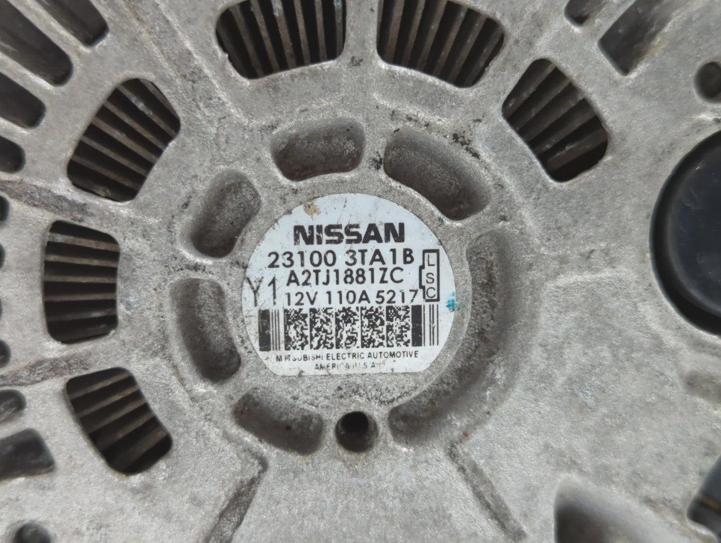 2013-2017 Nissan Altima Alternator Replacement Generator Charging Assembly Engine OEM P/N:23100 3TA1A 23100 3TA1B Fits OEM U