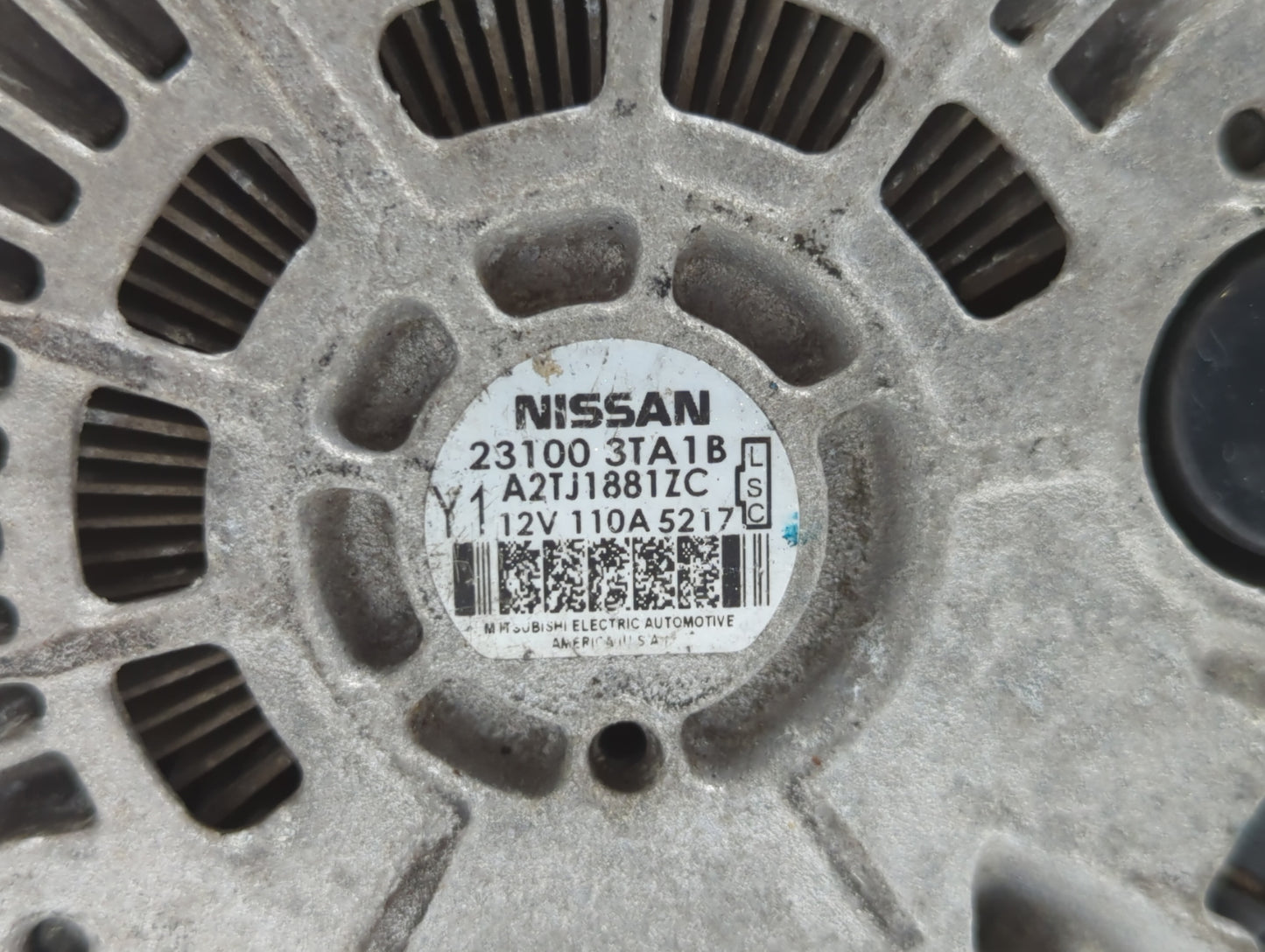 2013-2017 Nissan Altima Alternator Replacement Generator Charging Assembly Engine OEM P/N:23100 3TA1A 23100 3TA1B Fits OEM U