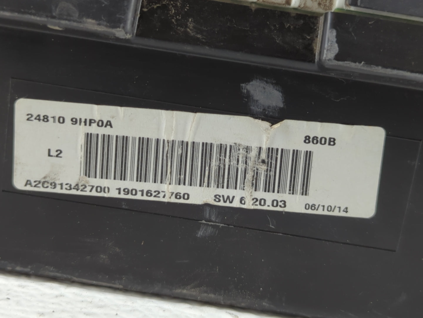 2015 Nissan Altima Instrument Cluster Speedometer Gauges P/N:24810 9HP0A B4 24810 9HP0A Fits OEM Used Auto Parts - Oemusedau