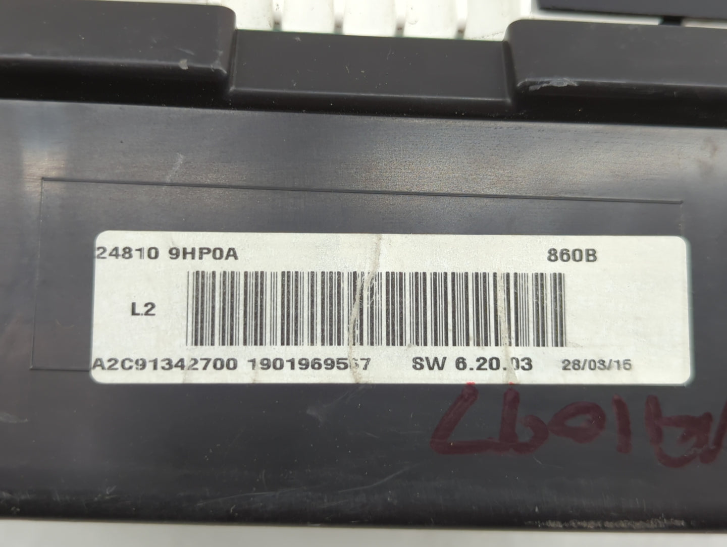 2015 Nissan Altima Instrument Cluster Speedometer Gauges P/N:24810 9HP0A B4 24810 9HP0A Fits OEM Used Auto Parts - Oemusedau