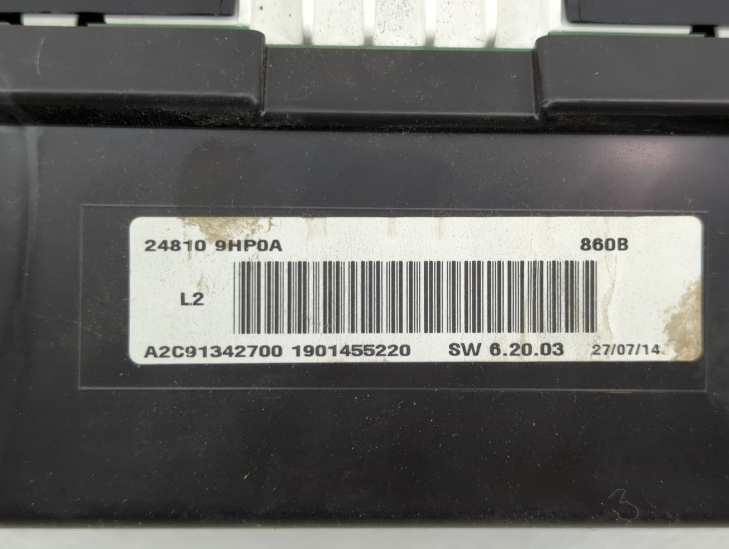 2015 Nissan Altima Instrument Cluster Speedometer Gauges P/N:24810 9HP0A B4 24810 9HP0A Fits OEM Used Auto Parts - Oemusedau