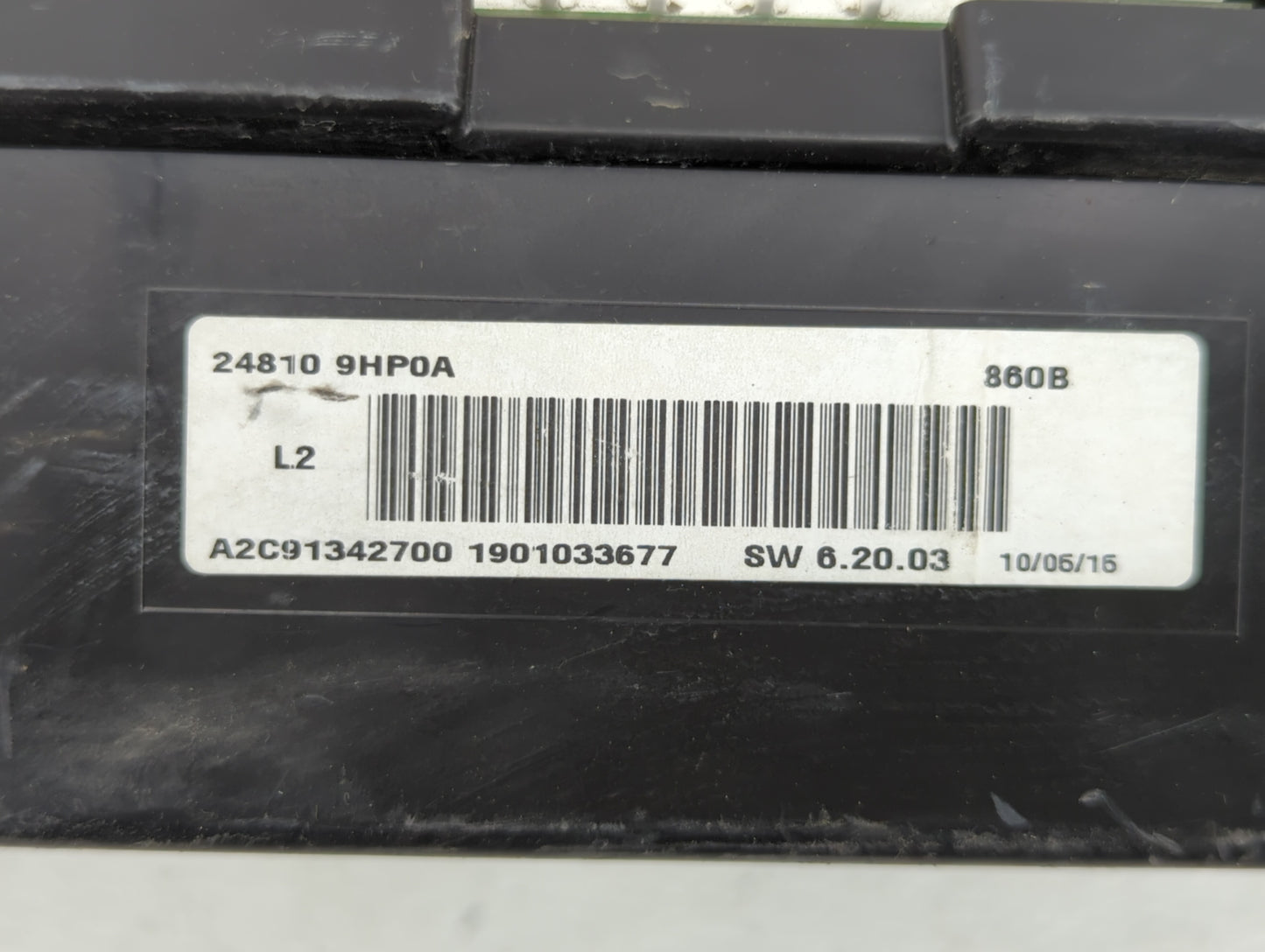 2015 Nissan Altima Instrument Cluster Speedometer Gauges P/N:24810 9HP0A B4 24810 9HP0A Fits OEM Used Auto Parts - Oemusedau
