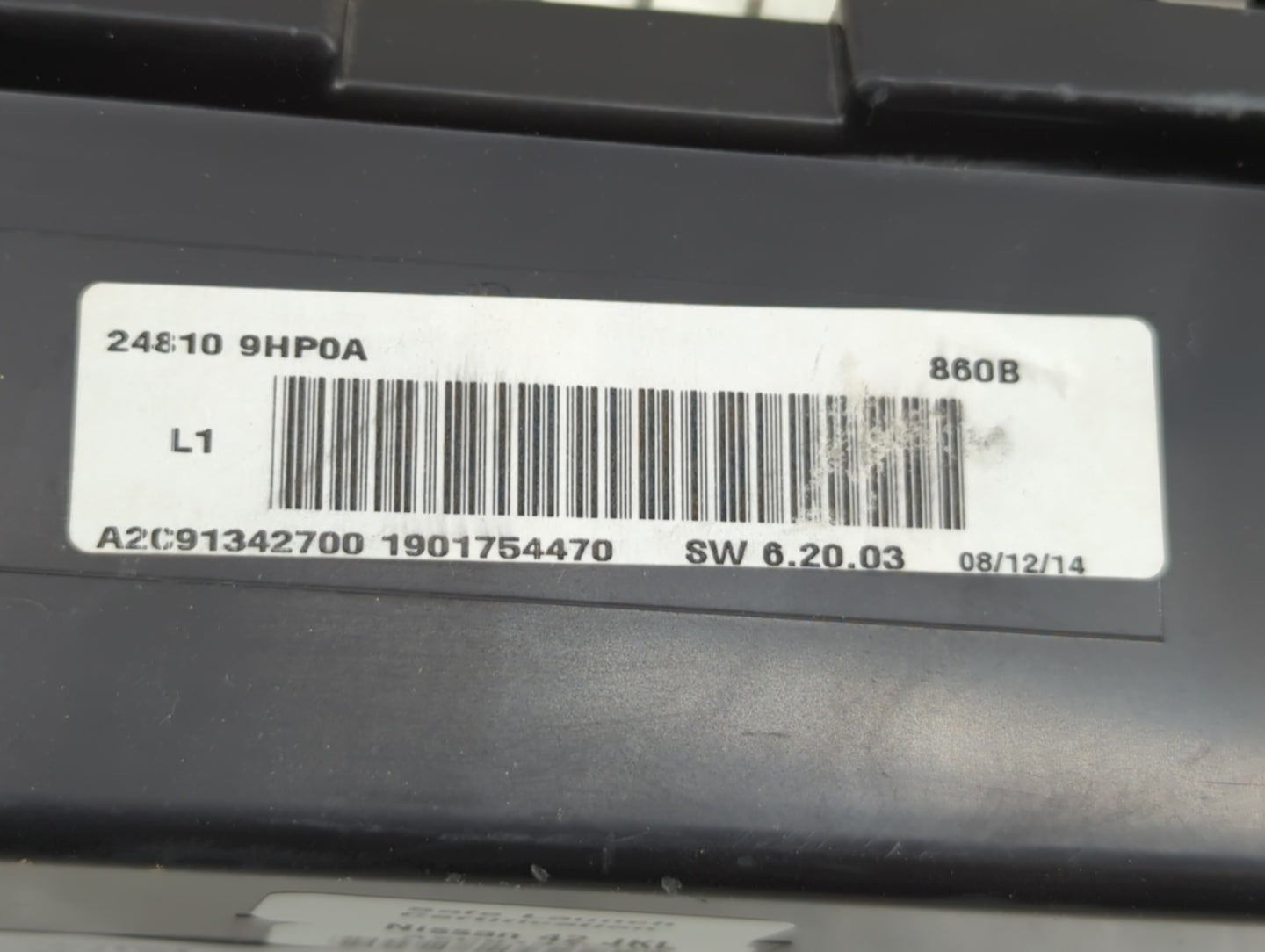 2015 Nissan Altima Instrument Cluster Speedometer Gauges P/N:24810 9HP0A 24810 9HP0A B4 Fits OEM Used Auto Parts - Oemusedau