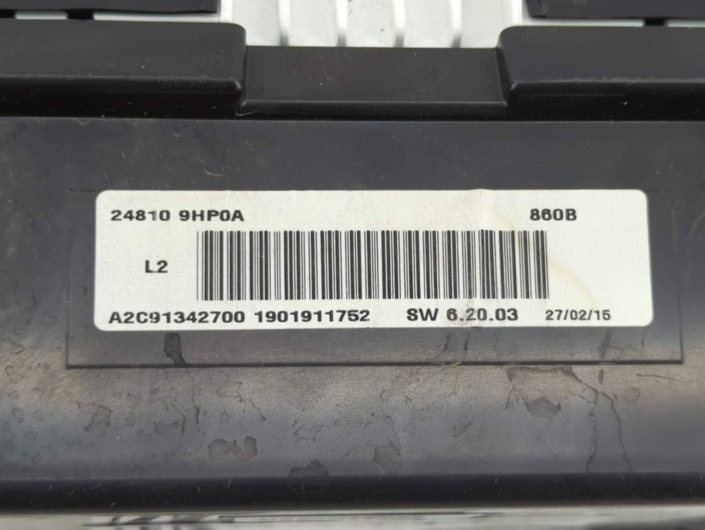 2015 Nissan Altima Instrument Cluster Speedometer Gauges P/N:24810 9HP0A Fits OEM Used Auto Parts - Oemusedautoparts1.com