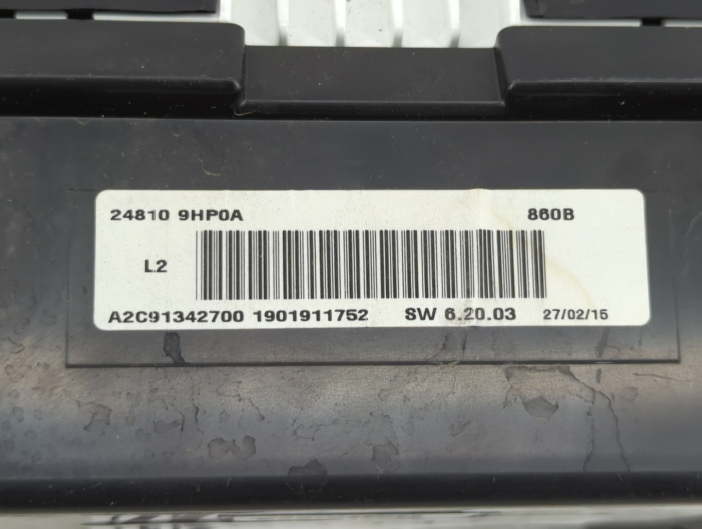2015 Nissan Altima Instrument Cluster Speedometer Gauges P/N:24810 9HP0A Fits OEM Used Auto Parts - Oemusedautoparts1.com