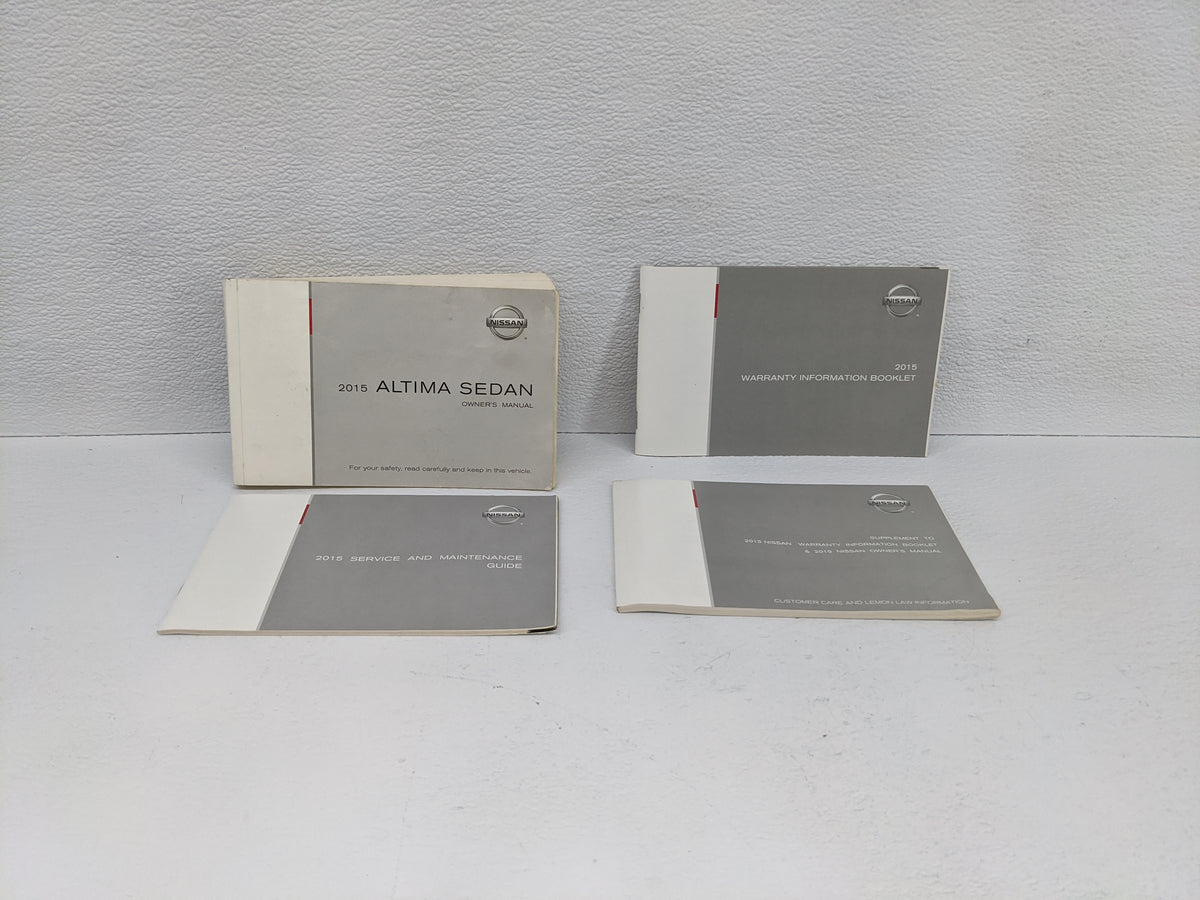 2015 Nissan Altima Owners Manual Book Guide P/N:OM15EA 0L33U3 OEM Used Auto Parts - Oemusedautoparts1.com