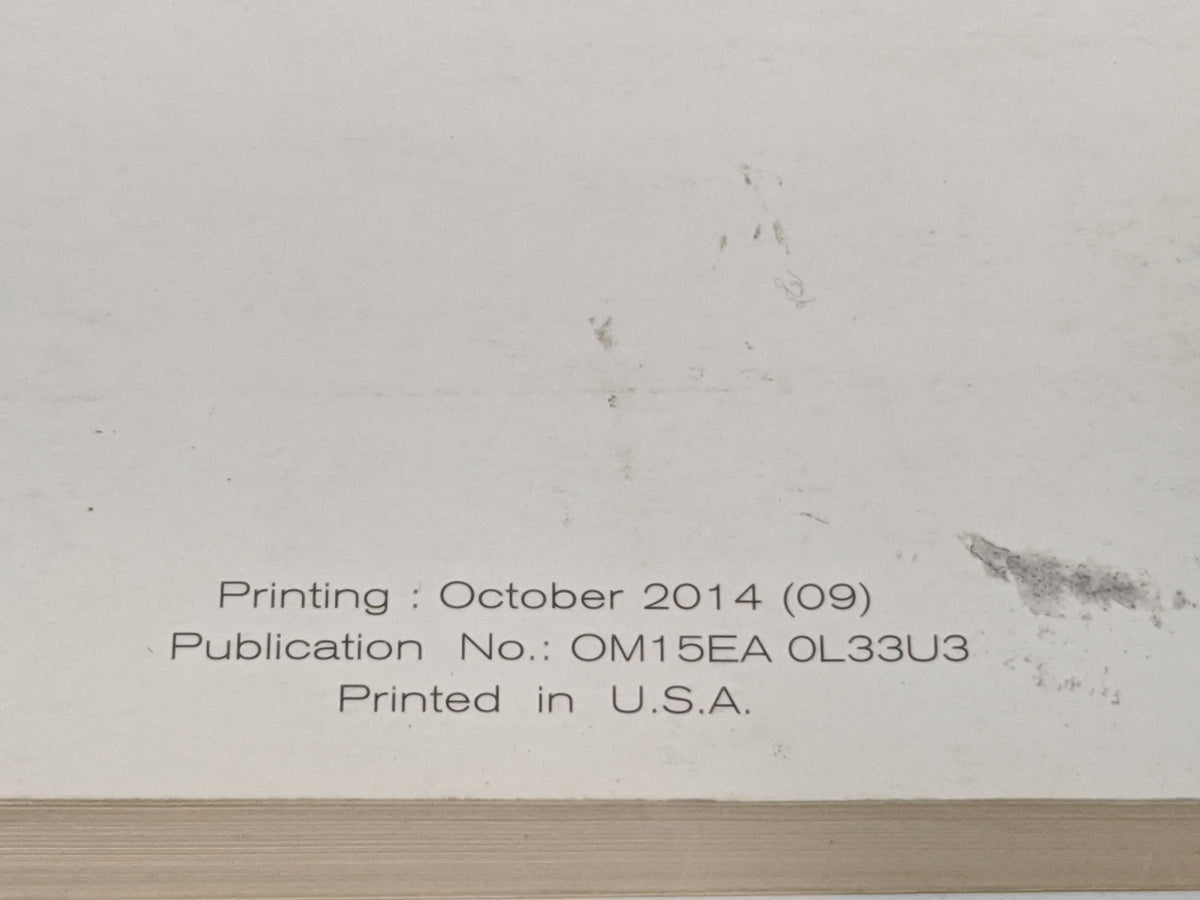 2015 Nissan Altima Owners Manual Book Guide P/N:OM15EA 0L33U3 OEM Used Auto Parts - Oemusedautoparts1.com