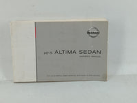 2015 Nissan Altima Owners Manual Book Guide OEM Used Auto Parts - Oemusedautoparts1.com