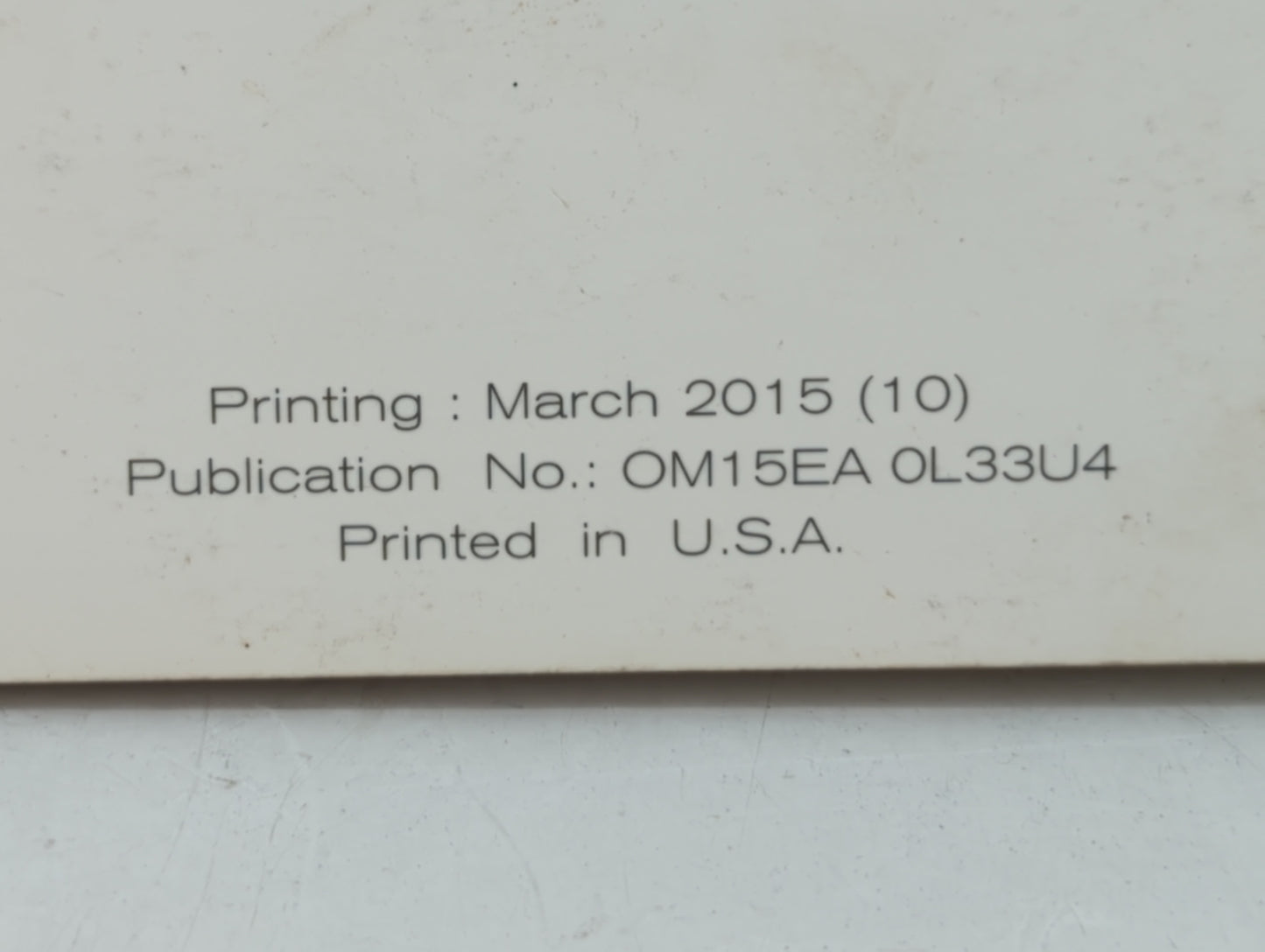 2015 Nissan Altima Owners Manual Book Guide OEM Used Auto Parts - Oemusedautoparts1.com