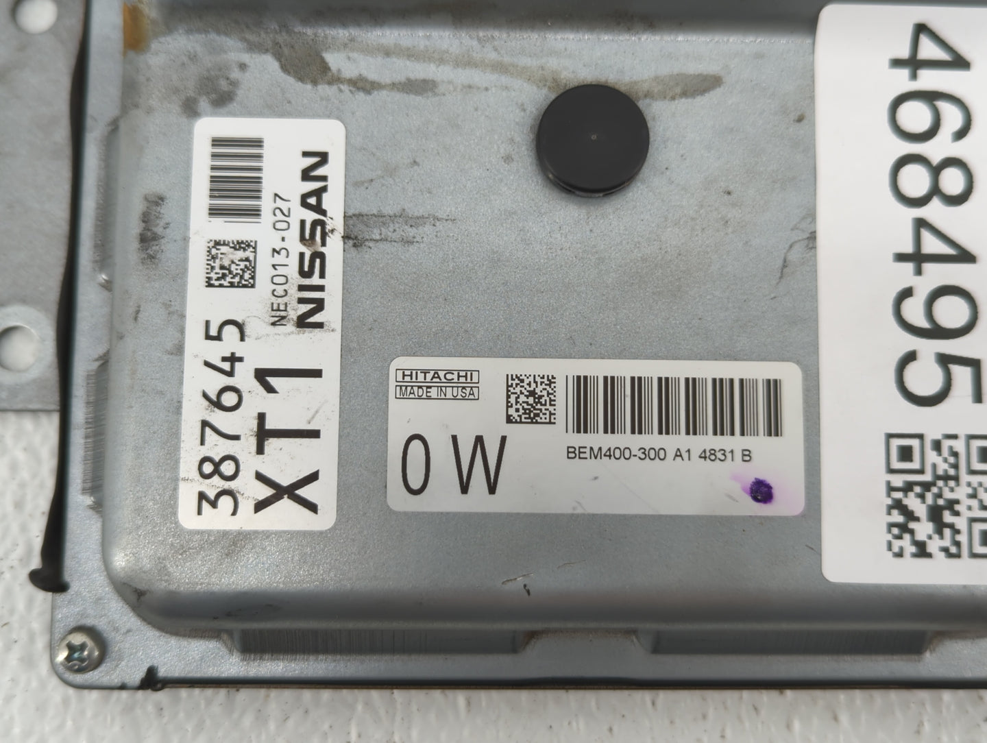 2015 Nissan Altima PCM Engine Control Computer ECU ECM PCU OEM P/N:NEC013-027 NEC013-031, BEM400-300 A1 Fits Fits 2013 2014 