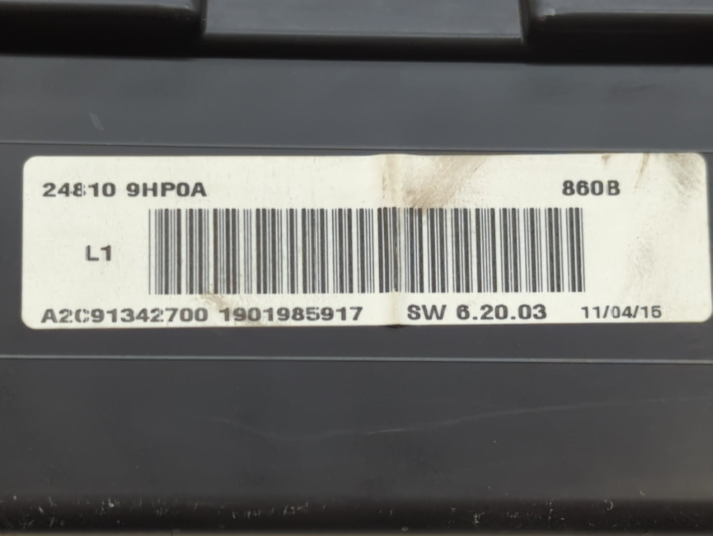2015 Nissan Altima Instrument Cluster Speedometer Gauges P/N:24810 9HP0A Fits OEM Used Auto Parts - Oemusedautoparts1.com
