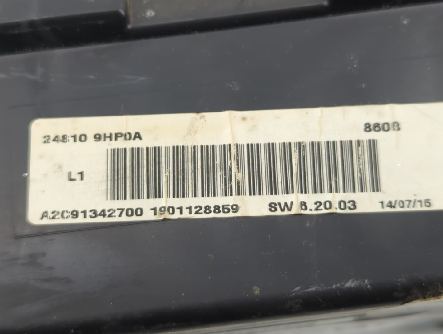 2015 Nissan Altima Instrument Cluster Speedometer Gauges P/N:24810 9HP0A Fits OEM Used Auto Parts - Oemusedautoparts1.com