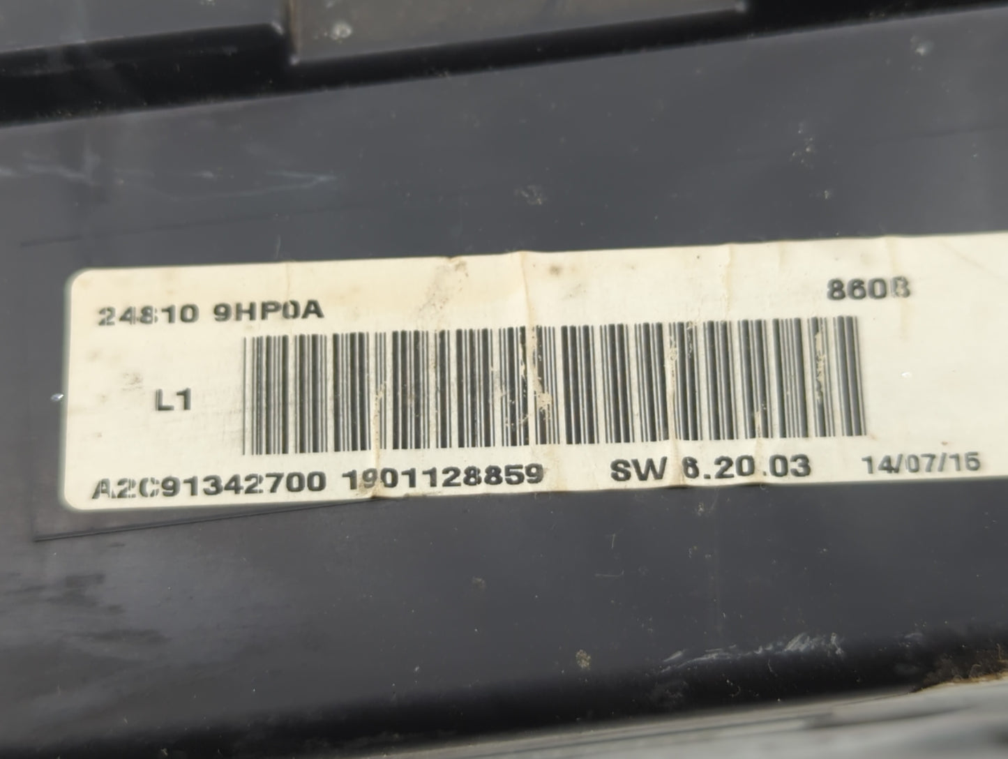 2015 Nissan Altima Instrument Cluster Speedometer Gauges P/N:24810 9HP0A Fits OEM Used Auto Parts - Oemusedautoparts1.com