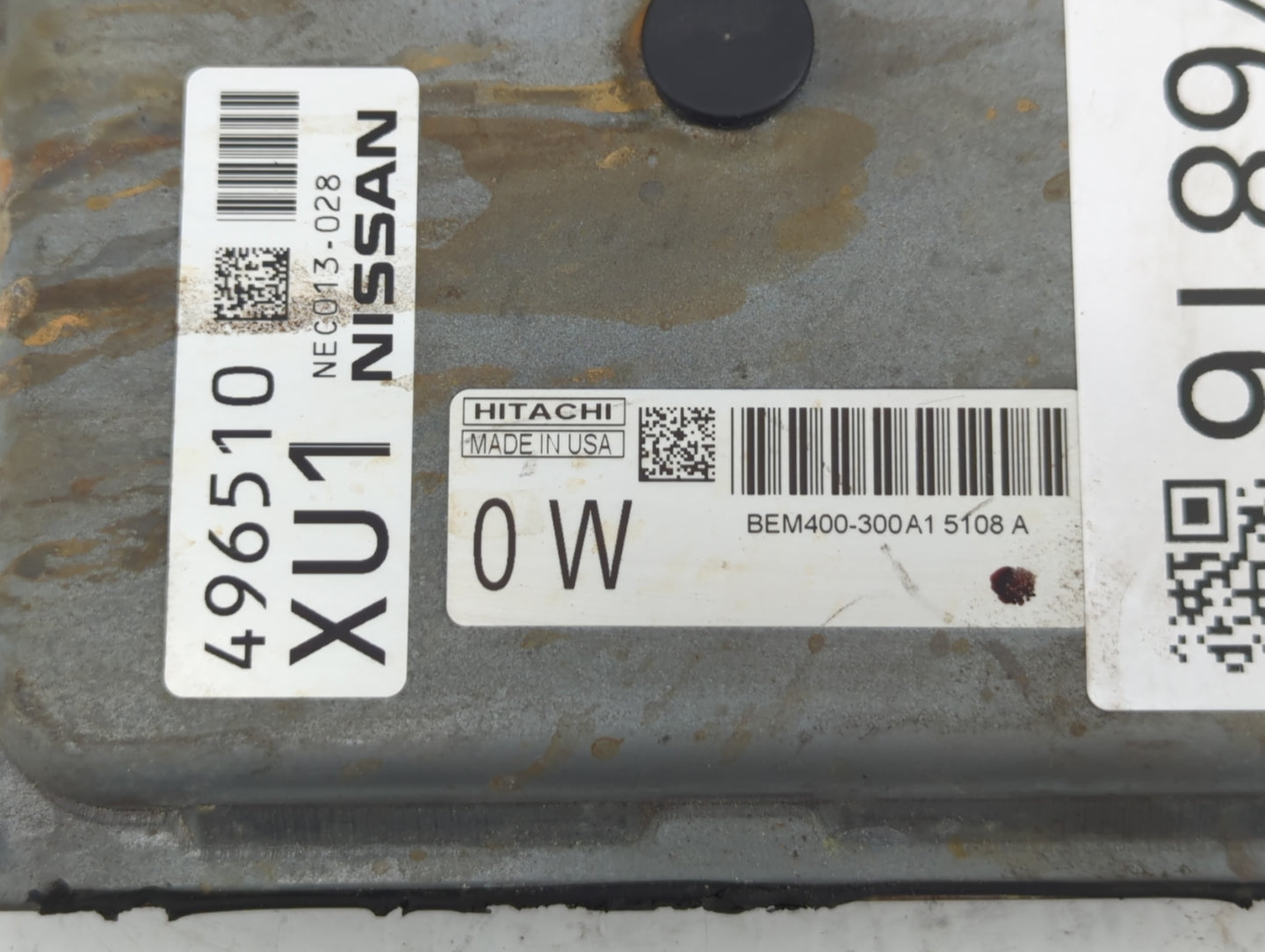 2015 Nissan Altima PCM Engine Control Computer ECU ECM PCU OEM P/N:NEC013-028 Fits Fits 2013 2014 OEM Used Auto Parts - Oemu