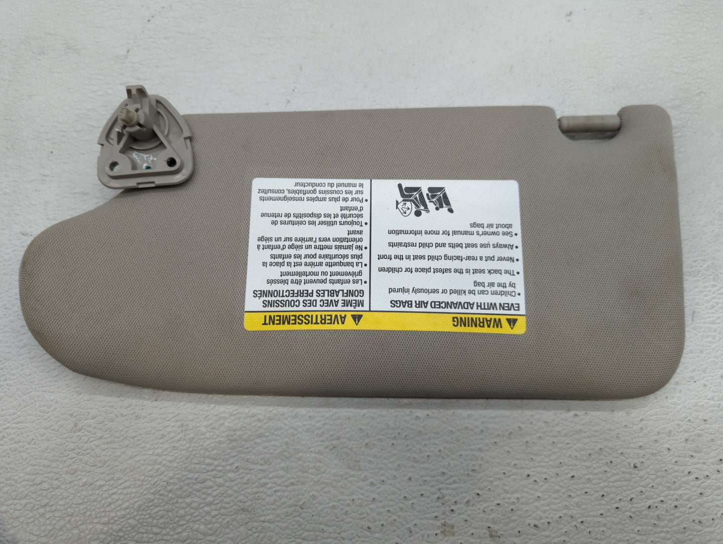 2013-2017 Nissan Altima Sun Visor Shade Replacement Passenger Right Mirror Fits Fits 2013 2014 2015 2016 2017 OEM Used Auto 