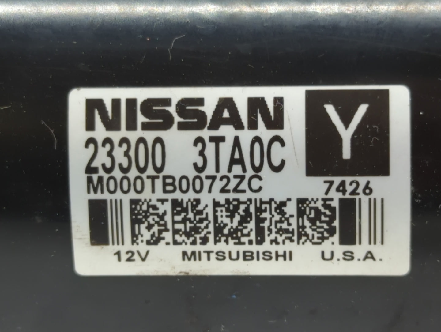 2013-2018 Nissan Altima Car Starter Motor Solenoid OEM P/N:23300 3TA0C Fits Fits 2013 2014 2015 2016 2017 2018 OEM Used Auto