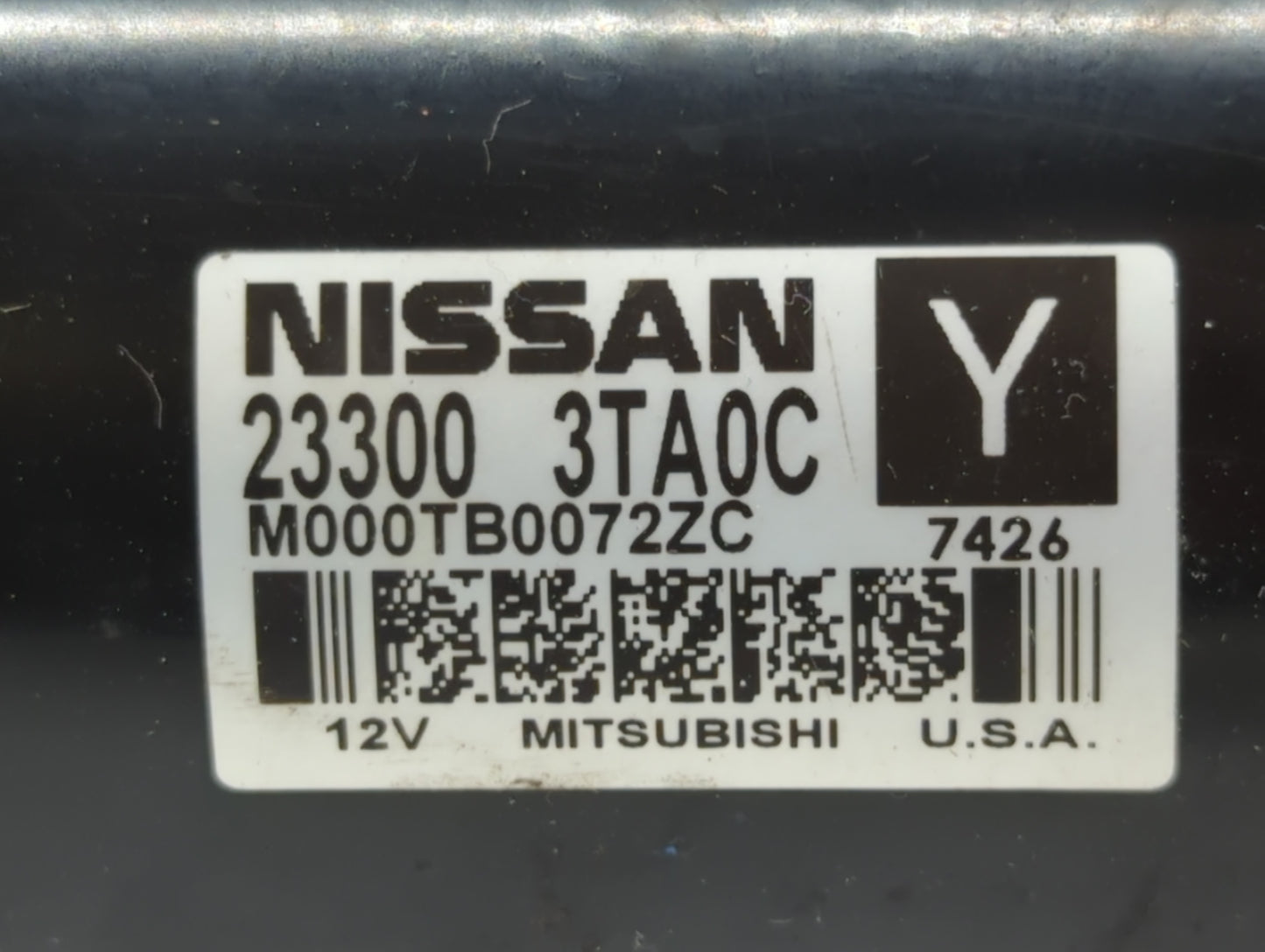 2013-2018 Nissan Altima Car Starter Motor Solenoid OEM P/N:23300 3TA0C Fits Fits 2013 2014 2015 2016 2017 2018 OEM Used Auto
