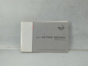 2015 Nissan Altima Owners Manual Book Guide P/N:OM15EA OL33U3 OEM Used Auto Parts